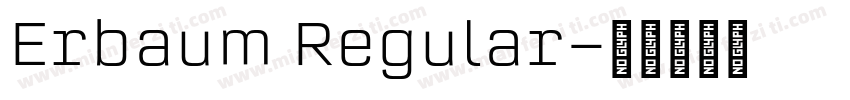 Erbaum Regular字体转换